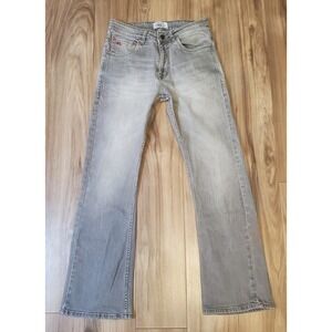 Double RL Ralph Lauren Women Jeans Boot Cut Gray Denim 30X29